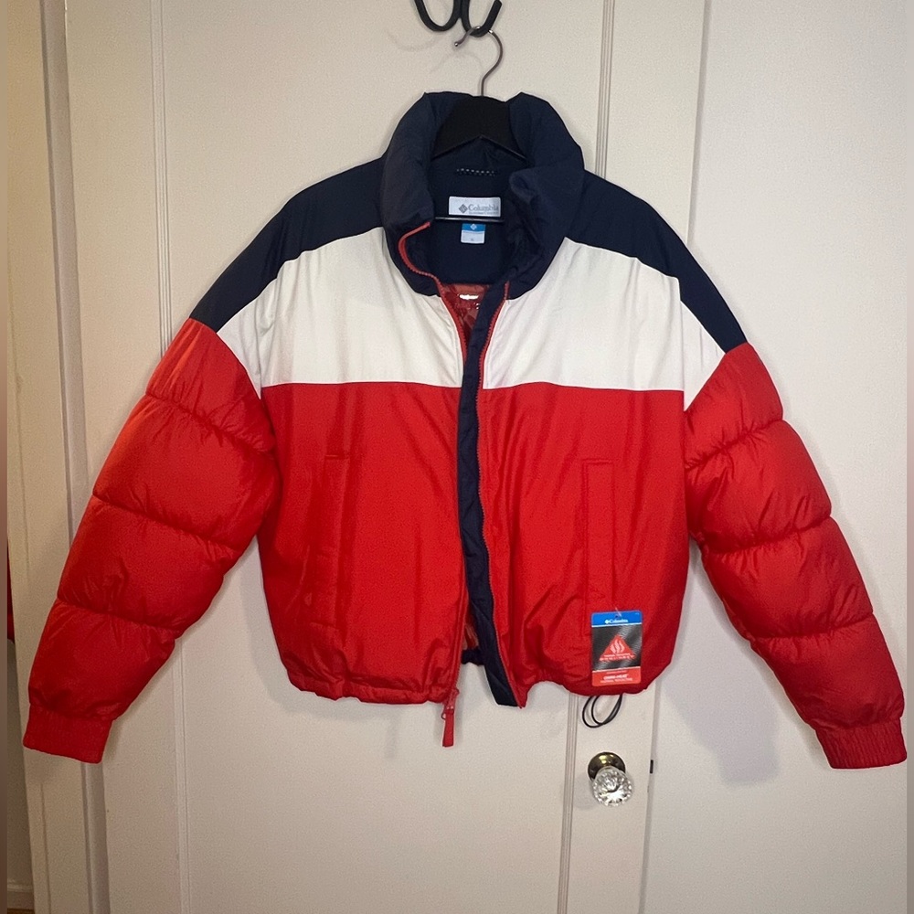 NWT Women’s Columbia Puffer Jacket Size XL Color Block